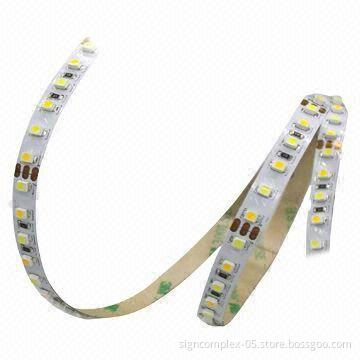 Flexible LED Strip Light in RGB, Different Single-color LEDs in One Strip and 12/24V Available